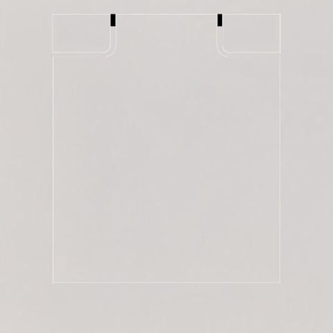 MODELEC - Façade Empreintes PLAN Blanc Simple Prise Schuko à clapet, magnétique