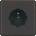 MODELEC - Façade Hitera Noir Soft Simple Pc; Façade à clip.