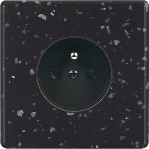 MODELEC - Façade Hitera Noir Terrazzo Simple Pc; Façade à clip.