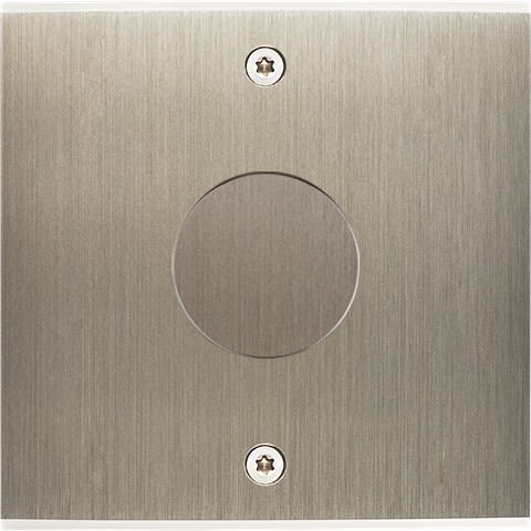 MODELEC - Façade Confidence Laiton Acier Brosse Simple V1 à Vis