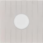 MODELEC - Façade Empreintes LIGNE Blanc Simple Variateur, magnétique