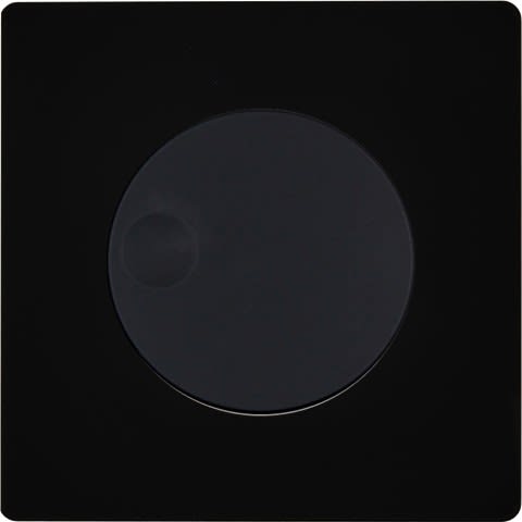 MODELEC - Façade "M" Noir Mat Simple 1 Variateur magnétique