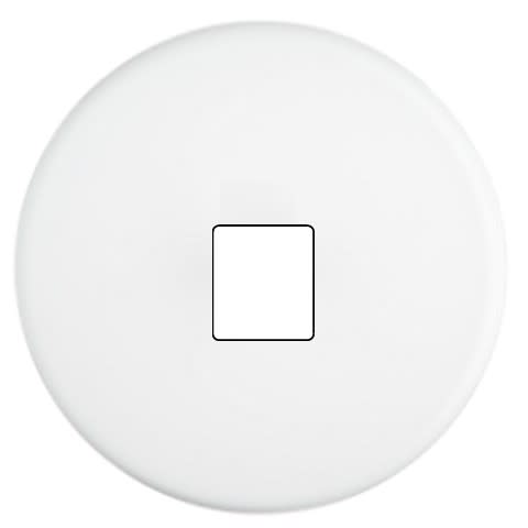 MODELEC - Façade Iris Blanc Soft Touch Simple M1; Façade à clip.