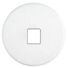 MODELEC - Façade Iris Blanc Soft Touch Simple M1; Façade à clip.