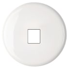 MODELEC - Façade Iris by MODELEC en porcelaine blanche simple poste prise media