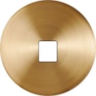 MODELEC - Façade Iris Horizon laiton satiné simple poste média, magnétique