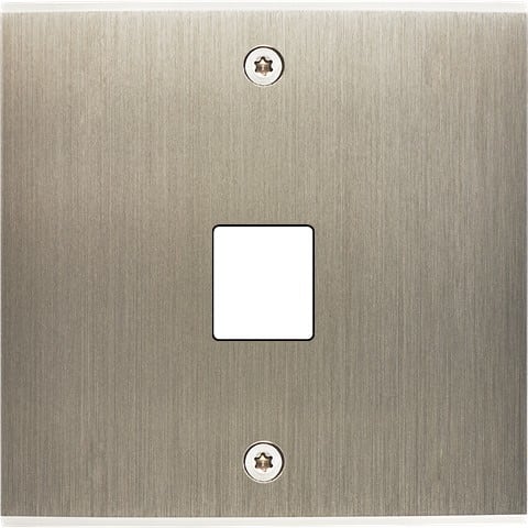 MODELEC - Façade Confidence Laiton Acier Brosse Simple M1 à Vis