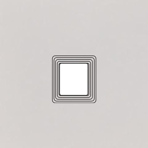 MODELEC - Façade Empreintes VOLUME Blanc Simple Média, magnétique