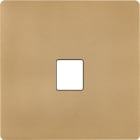 MODELEC - Façade "M" Laiton Sable Simple 1 Media magnétique