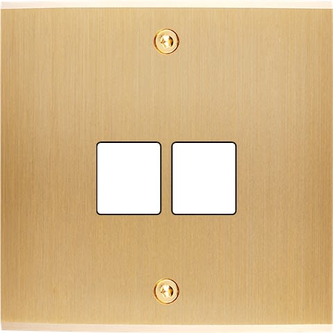 MODELEC - Façade Confidence Laiton Brosse Simple M2 à Vis