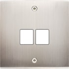 MODELEC - Façade Confidence Laiton Nickel Satine Simple M2 à Vis