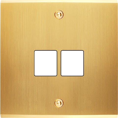 MODELEC - Façade Confidence Laiton Satine Simple M2 à Vis