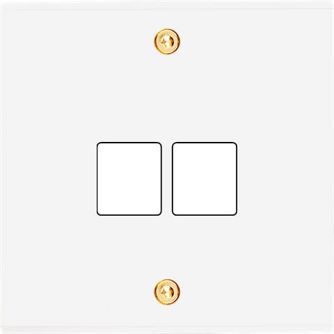 MODELEC - Façade Confidence Laiton Blanc Email Simple M2 à Vis