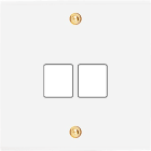 MODELEC - Façade Confidence Laiton Blanc Email Simple M2 à Vis