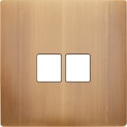 MODELEC - Façade "M" Laiton Vieux Bronze Simple 2 Media magnétique