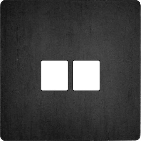 MODELEC - Façade "M" Acier Verni Simple 2 Media magnétique