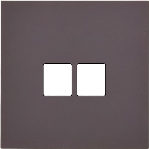 MODELEC - Façade Désir Anthracite Mat Simple 2 Medias. Façade à clip.