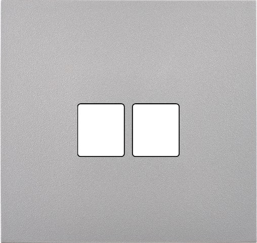 MODELEC - Façade Désir Aluminium Mat Simple 2 Medias; Façade à clip.