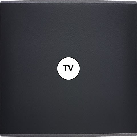 MODELEC - Façade Confidence Laiton Noir Simple C1; Façade magnétique.