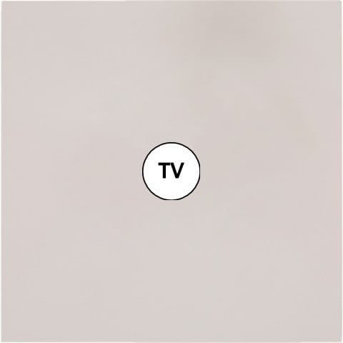 MODELEC - Façade Désir Gris Perle Mat Simple télévision; Façade à clip.