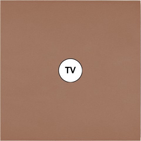 MODELEC - Façade Désir Moka Mat Simple télévision; Façade à clip.