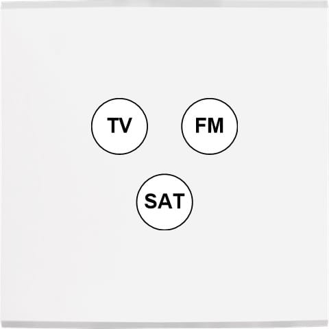 MODELEC - Façade Confidence Laiton Blanc Simple C3; Façade magnétique.