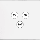 MODELEC - Façade Confidence Laiton Blanc Simple C3; Façade magnétique.