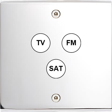 MODELEC - Façade Confidence Laiton Chrome Simple C3 à Vis