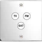 MODELEC - Façade Confidence Laiton Chrome Simple C3 à Vis