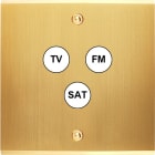 MODELEC - Façade Confidence Laiton Satine Simple C3 à Vis