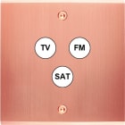 MODELEC - Façade Confidence Laiton Cuivre Satine Simple C3 à Vis