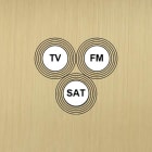 MODELEC - Façade Empreintes VOLUME Laiton Satiné Simple Prise TV FM SAT, magnétique