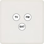 MODELEC - Façade Hitera Blanc Soft Simple C3; Façade à clip.