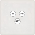 MODELEC - Façade Hitera Blanc Terra Simple C3; Façade à clip.