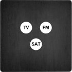 MODELEC - Façade "M" Acier Verni Simple 1 Tv-Fm-Sat magnétique