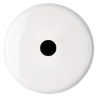 MODELEC - Façade Iris by MODELEC en porcelaine blanche simple poste sortie de câble +cache