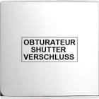 MODELEC - Façade Confidence Laiton Chrome Simple Obturateur