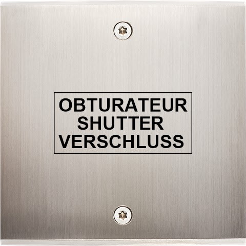 MODELEC - Façade Confidence Laiton Nickel Satine Simple O1 à Vis