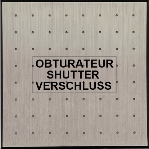 MODELEC - Façade Empreintes POINT Nickel Satiné Simple Obturateur, magnétique