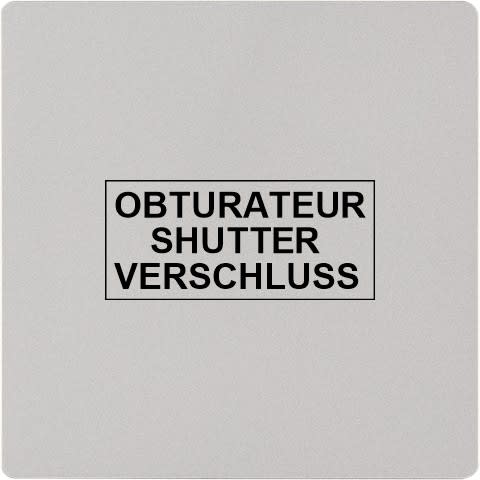 MODELEC - Façade "M" Nickel Sable Simple 1 Obturateur magnétique