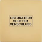 MODELEC - Façade "M" Laiton Verni Simple 1 Obturateur magnétique