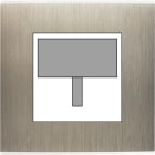 MODELEC - Façade Confidence Laiton Acier Simple Detecteur-Carte-Prise Multi