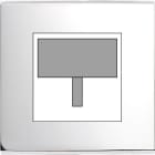 MODELEC - Façade Confidence Laiton Chrome Simple Detecteur-Carte-Prise Multi