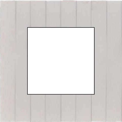 MODELEC - Façade Empreintes LIGNE Blanc Simple pour Détecteur de présence ou prise interna