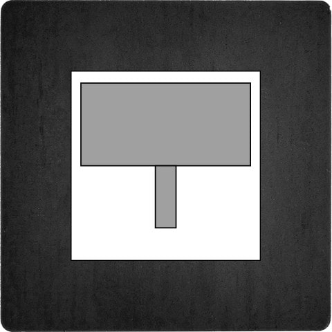 MODELEC - Façade "M" Acier stabilisé Simple R2 magnétique