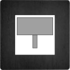 MODELEC - Façade "M" Acier stabilisé Simple R2 magnétique