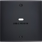 MODELEC - Façade Confidence Laiton Noir Mat Simple USB Power Delivery à Vis