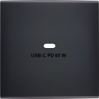 MODELEC - Façade Confidence Laiton Noir Mat Simple USB Power Delivery magnétique