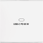 MODELEC - Façade Confidence Laiton Blanc Mat Simple USB Power Delivery magnétique