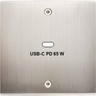 MODELEC - Façade Confidence Laiton Nickel Satiné Simple USB Power Delivery à Vis
